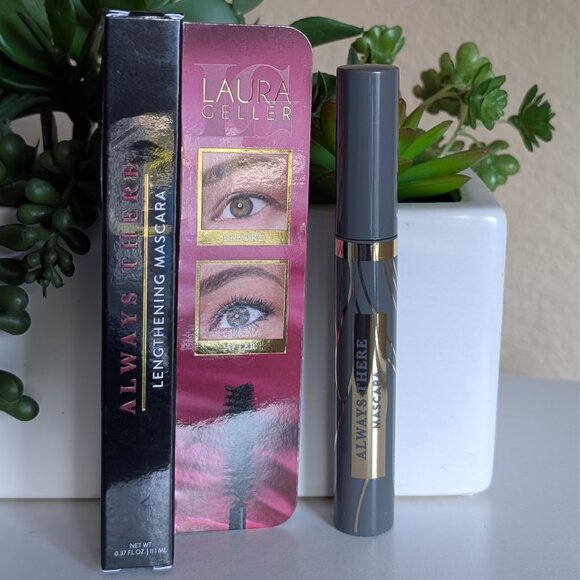 NEW Laura Geller ALWAYS THERE Lengthening Mascara – Black (Full Size) - Picture 2 of 4